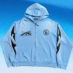 Hellstar Light Blue Casual Jacket